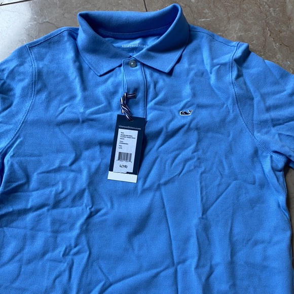 Boys Short Sleeve Blue Polo - Picture 6 of 11